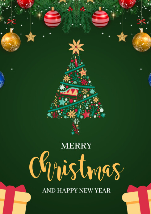 Merry Christmas Template | PosterMyWall