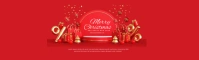 Merry Christmas LinkedIn Background Image template