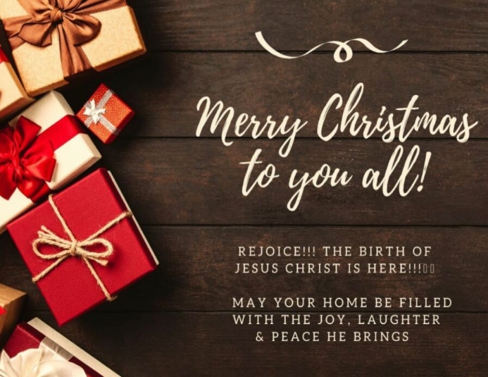 Merry Christmas Volantino (US Letter) template