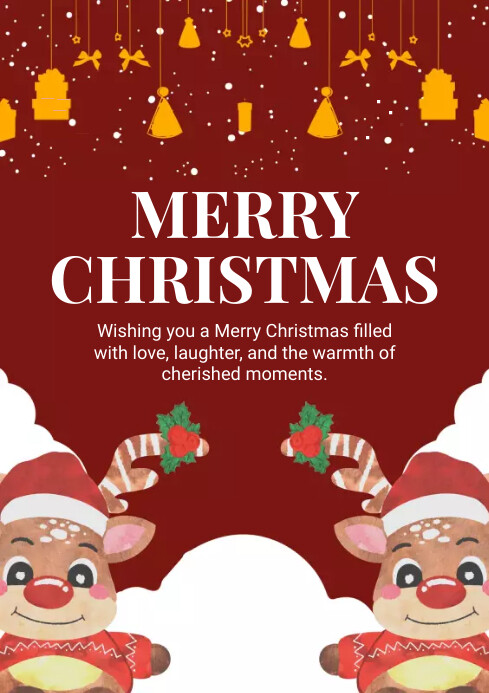 Merry Christmas Template PosterMyWall