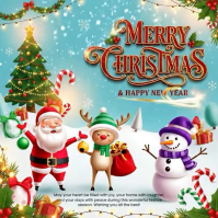 Merry Christmas Instagram Post template