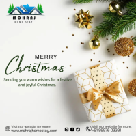 Merry Christmas Wpis na Instagrama template