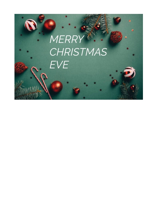 MERRY CHRISTMAS EVE Template PosterMyWall