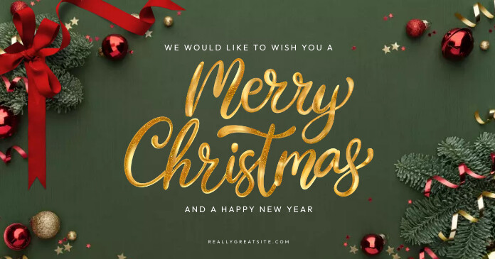 Merry Christmas facebook post Template | PosterMyWall