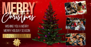 merry christmas family collage video template Facebook Shared Image