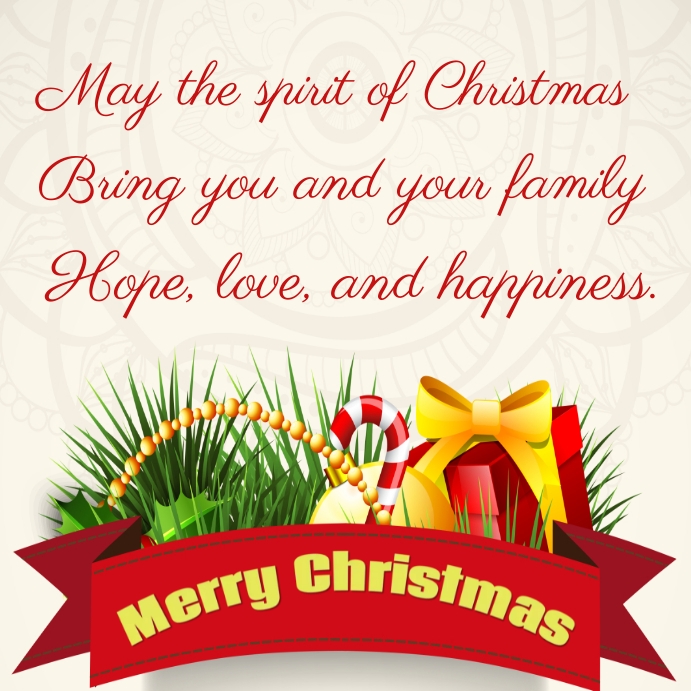 Merry Christmas family quotes Instagram post Iphosti le-Instagram template