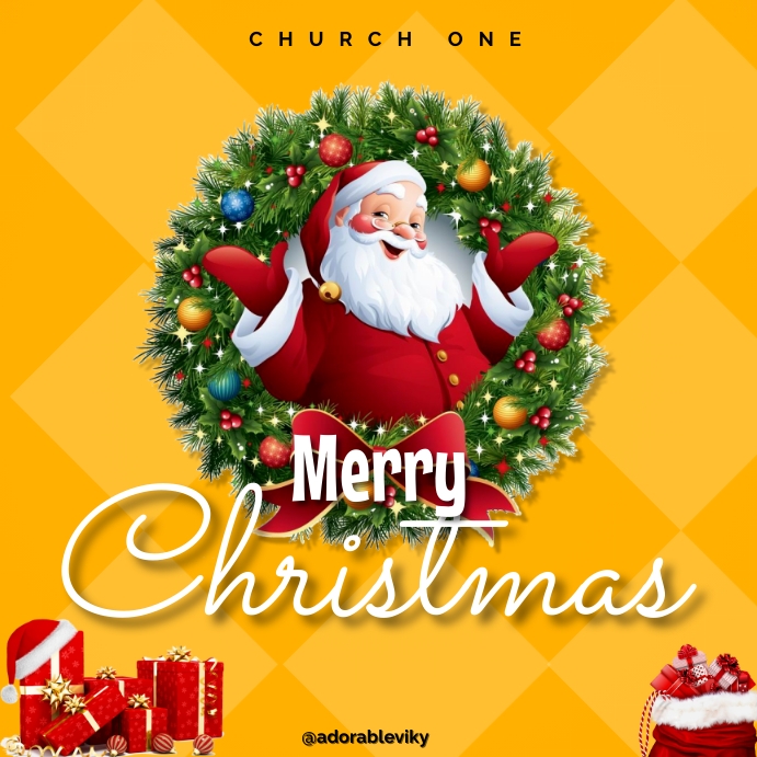 merry christmas Flyer (3) Instagram Post template