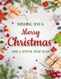 Merry Christmas Flyer 2025 template