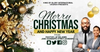 Merry Christmas flyer auf Facebook geteiltes Bild template