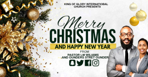 Merry Christmas flyer Facebook Shared Image template