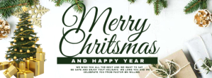 merry christmas flyer Couverture Facebook template