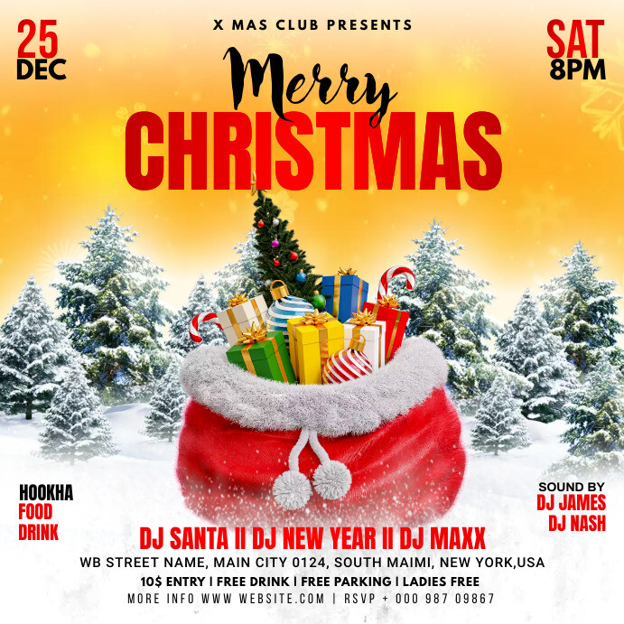 Copy of merry christmas flyer | PosterMyWall