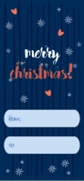 Merry Christmas gift card Snapchat Geofilter template