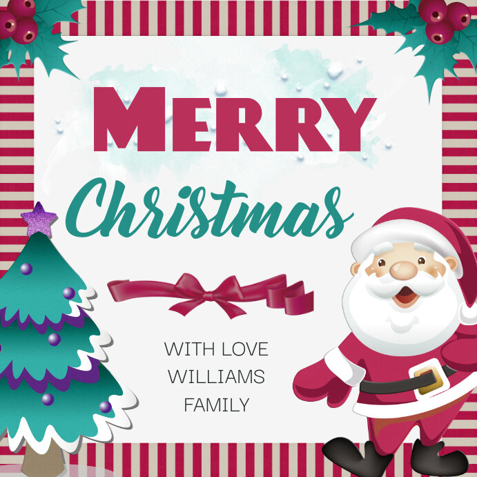 Merry Christmas Gift Tag Printable Template | PosterMyWall merry-christmas-gift-tag-printable-template-postermywall