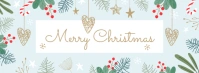 Merry Christmas Greeting Card Fotografia de capa do Facebook template