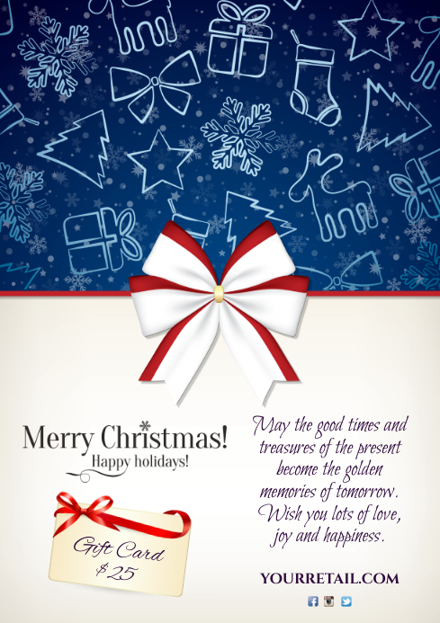 merry christmas greeting card