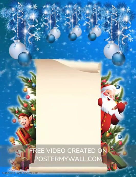 Plantilla de MERRY CHRISTMAS GREETING CARD WISHES | PosterMyWall