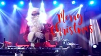 Merry Christmas Greeting Video Cool Santa Dj Ikhava Yevidiyo ye-Facebook (16:9) template