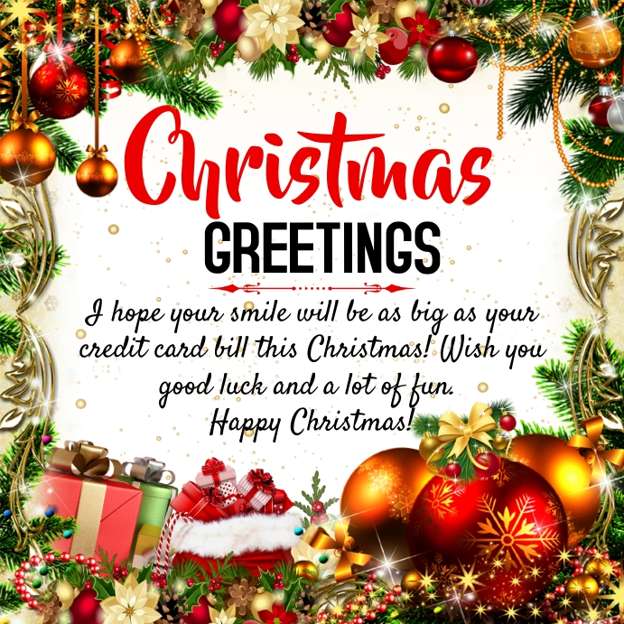 Merry Christmas greetings 2022 Template | PosterMyWall