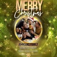 merry christmas instagram post Square (1:1) template