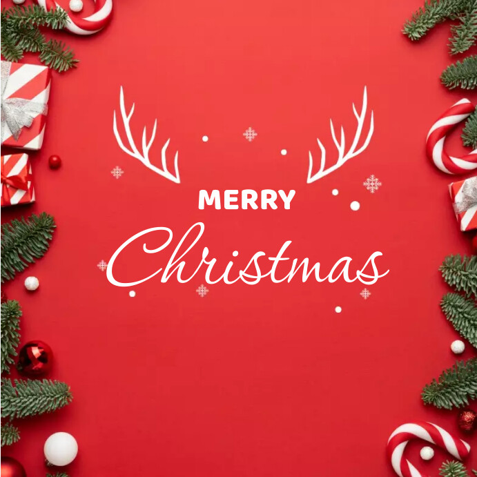 Merry Christmas Instagram Post Template PosterMyWall