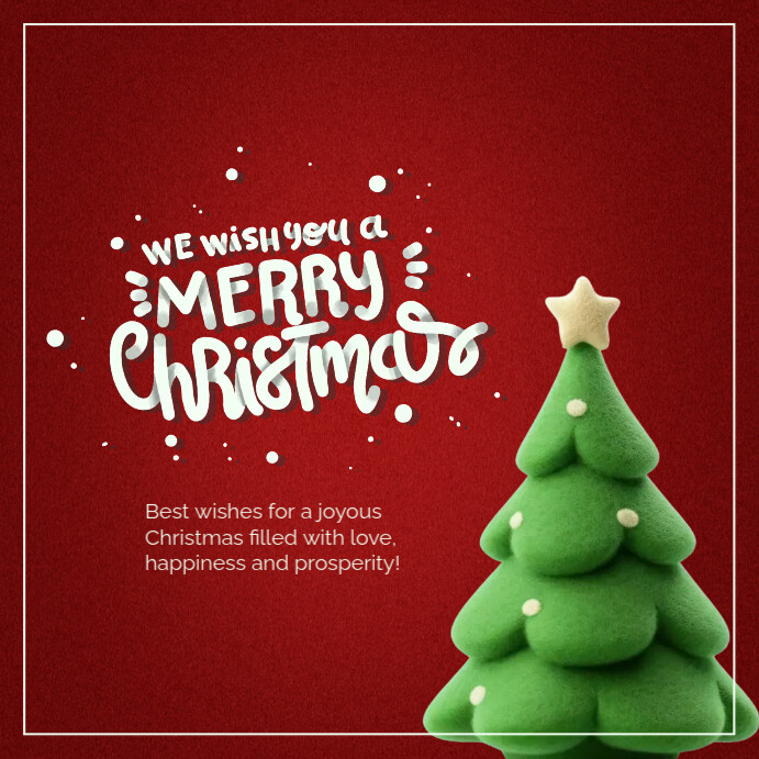 Plantilla de Merry Christmas Instagram Post | PosterMyWall