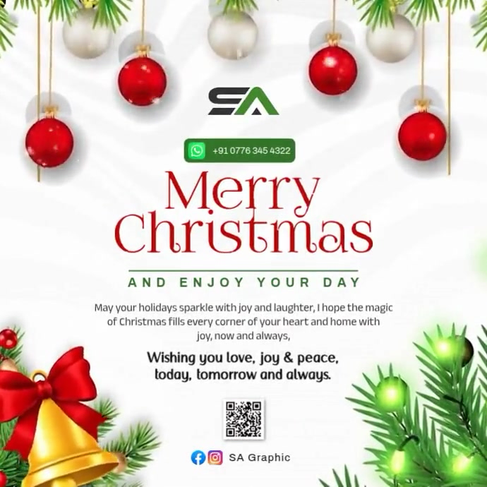 Copy of merry christmas instagram story | PosterMyWall