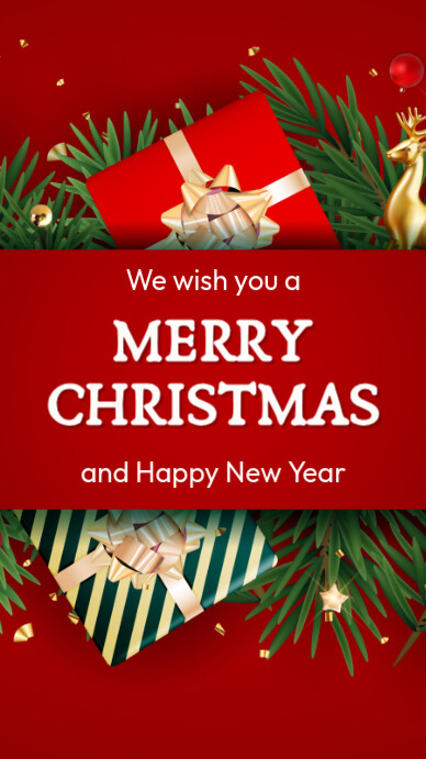 Copy of Merry Christmas Instagram Story | PosterMyWall