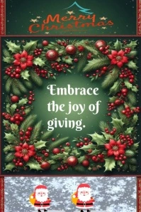 Merry Christmas joyful holiday Grafik Tumblr template