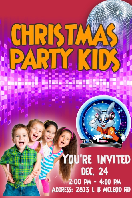 MERRY CHRISTMAS KIDS (3) Plakat template