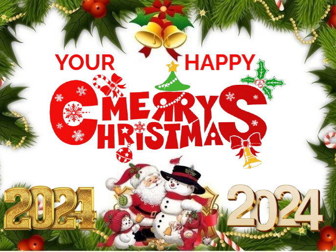 merry christmas logo Apresentação template
