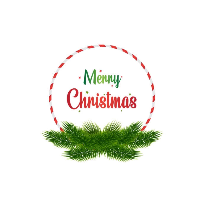 Merry Christmas Logo Logótipo template