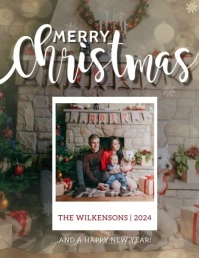 merry christmas message instagram story template Flyer (US-Letter)