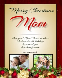 Merry Christmas Mom Template | PosterMyWall
