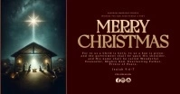 merry christmas nativity design template auf Facebook geteiltes Bild