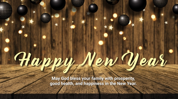 Merry Christmas/ New year Apresentação (16:9) template