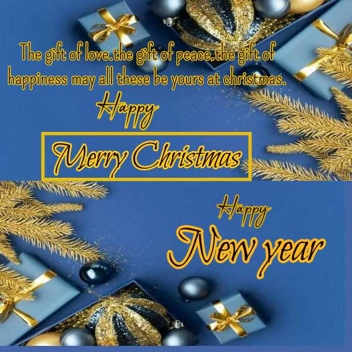 Copy of Merry christmas new year instagram post (2) | PosterMyWall