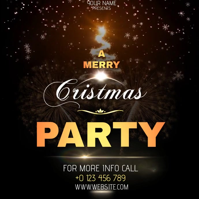Plantilla de Anuncio de Fiesta de Feliz Navidad | PosterMyWall