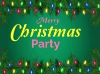 Merry christmas party Yard Sign template