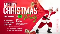 Merry Christmas party Blog Header template