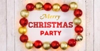 Merry Christmas party Annuncio Facebook template