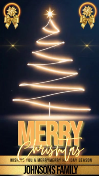 Merry Christmas Party Event Template Design Instagram Story