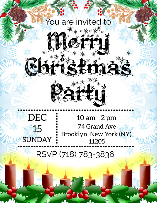 Merry Christmas Party Announcement merry-christmas-party-announcement