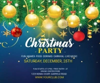 Merry Christmas Party Large Rectangle Großes Rechteck template