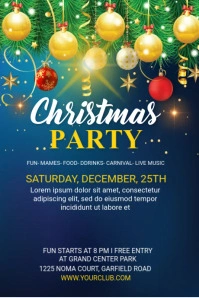 Merry Christmas Party Tumbi Graphic template