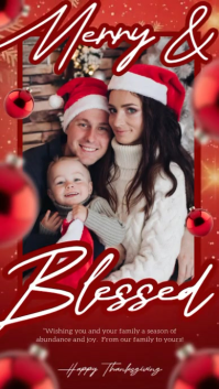 Merry Christmas photo design template Instagram Story