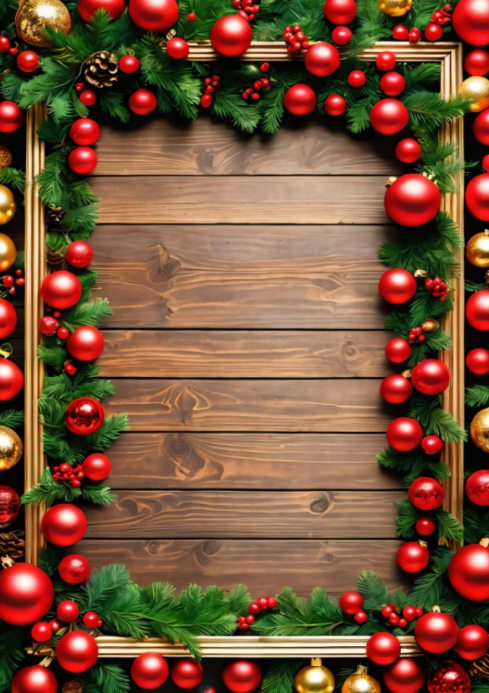 Plantilla de Merry Christmas picture frame | PosterMyWall
