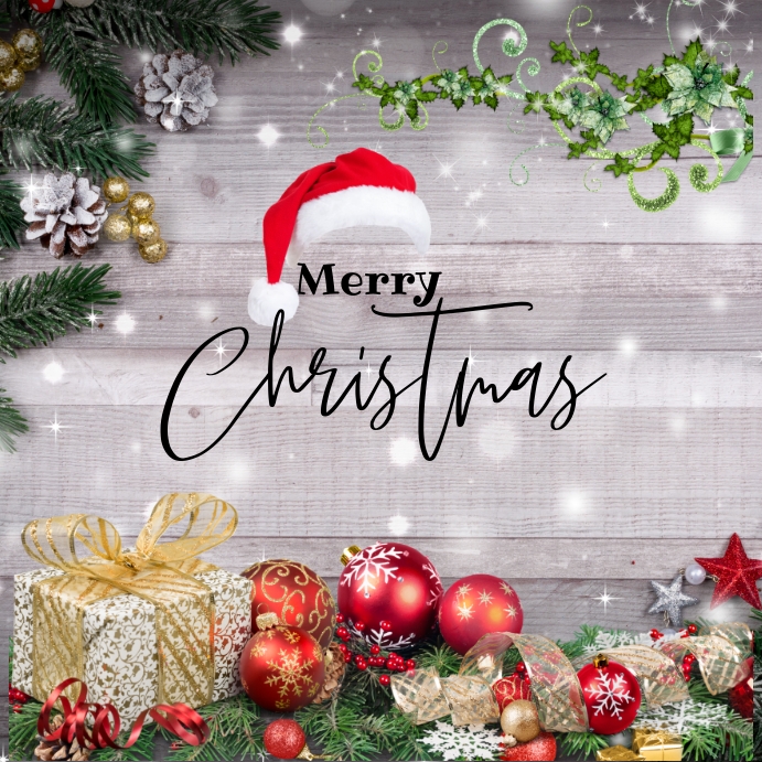 Merry Christmas post for Instagram Template | PosterMyWall