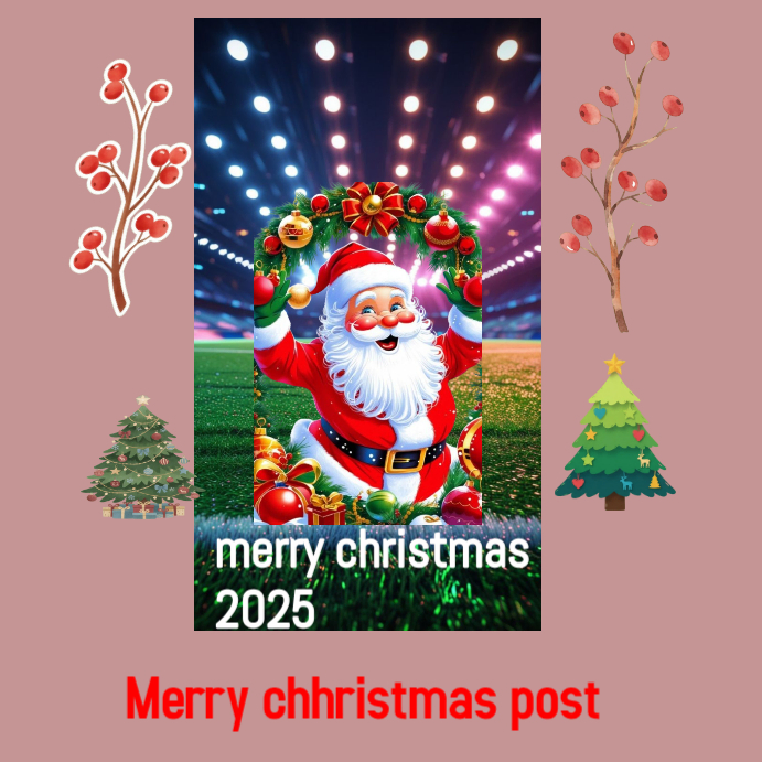 Plantilla de merry christmas post instagram | PosterMyWall