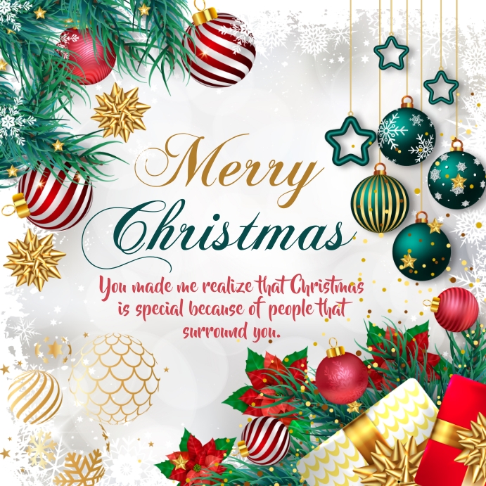 Merry Christmas Poster Template PosterMyWall Merry Christmas Poster Template PosterMyWall